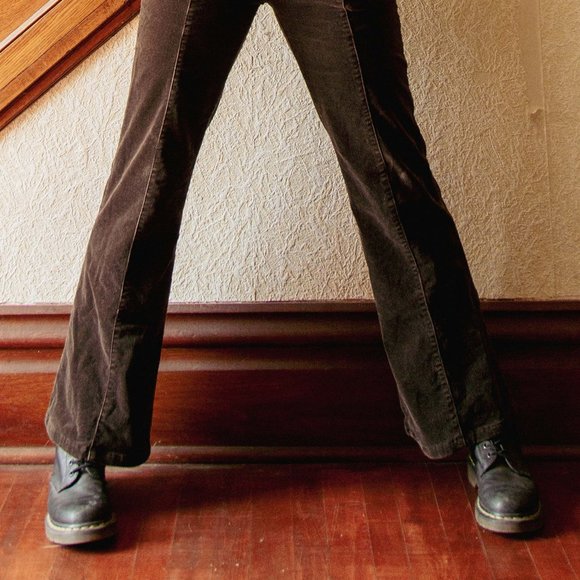 Y2K Buffalo lace up Corduroy Pants - Picture 2 of 9